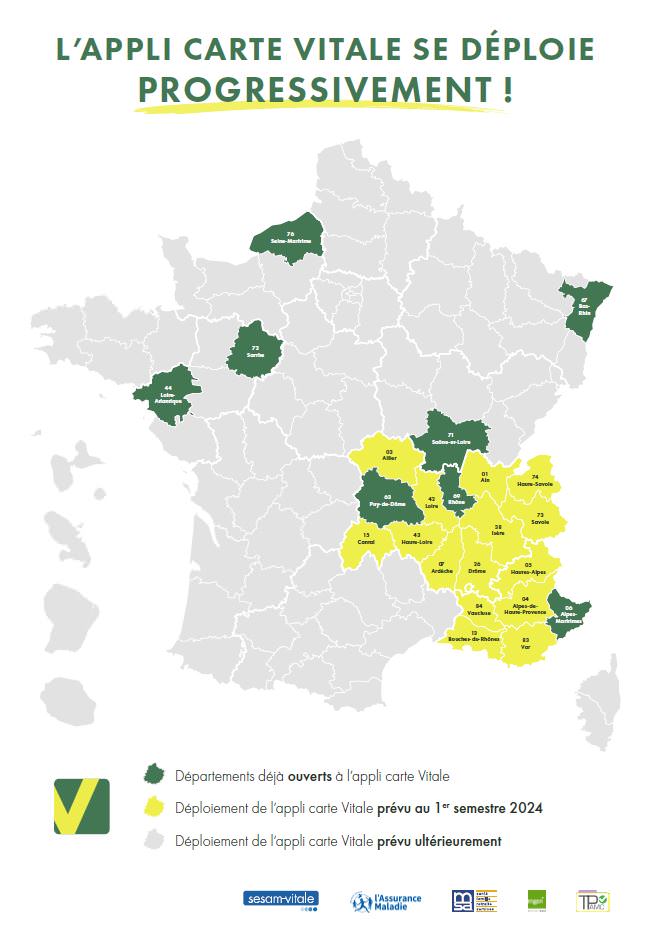 carte déploiement app vitale